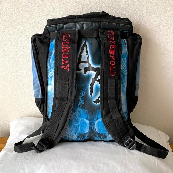 Avenged Sevenfold RARE 2011 Nightmare Backpack Bag Skateboard Straps - Picture 3 of 7